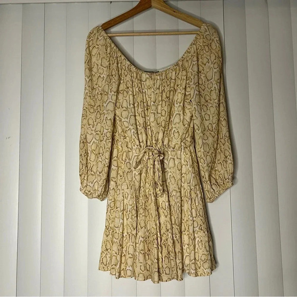 Tart XS - S Snakeskin Off-Shoulder Dress - Picture 1 of 6